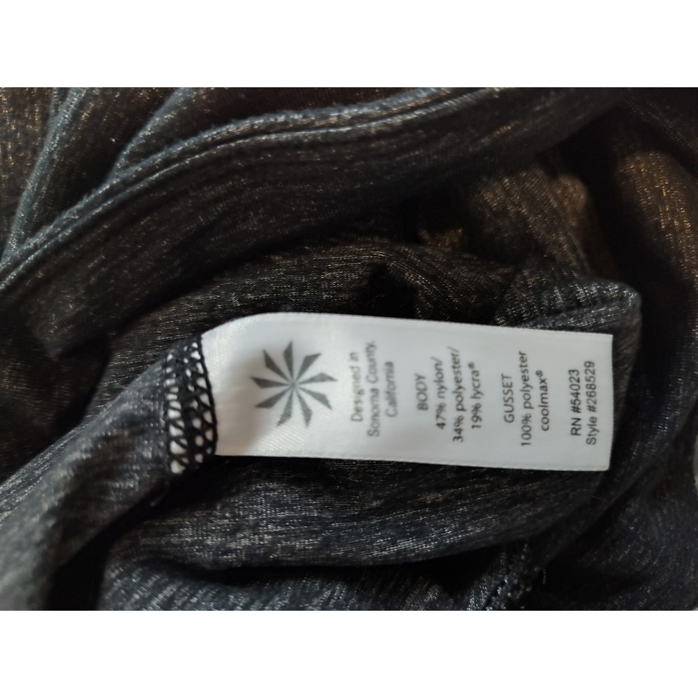 Athleta Be Free Knicker Space Dye Gray Cropped Leggings Capris Womens Smalll 2l - Picture 4 of 4